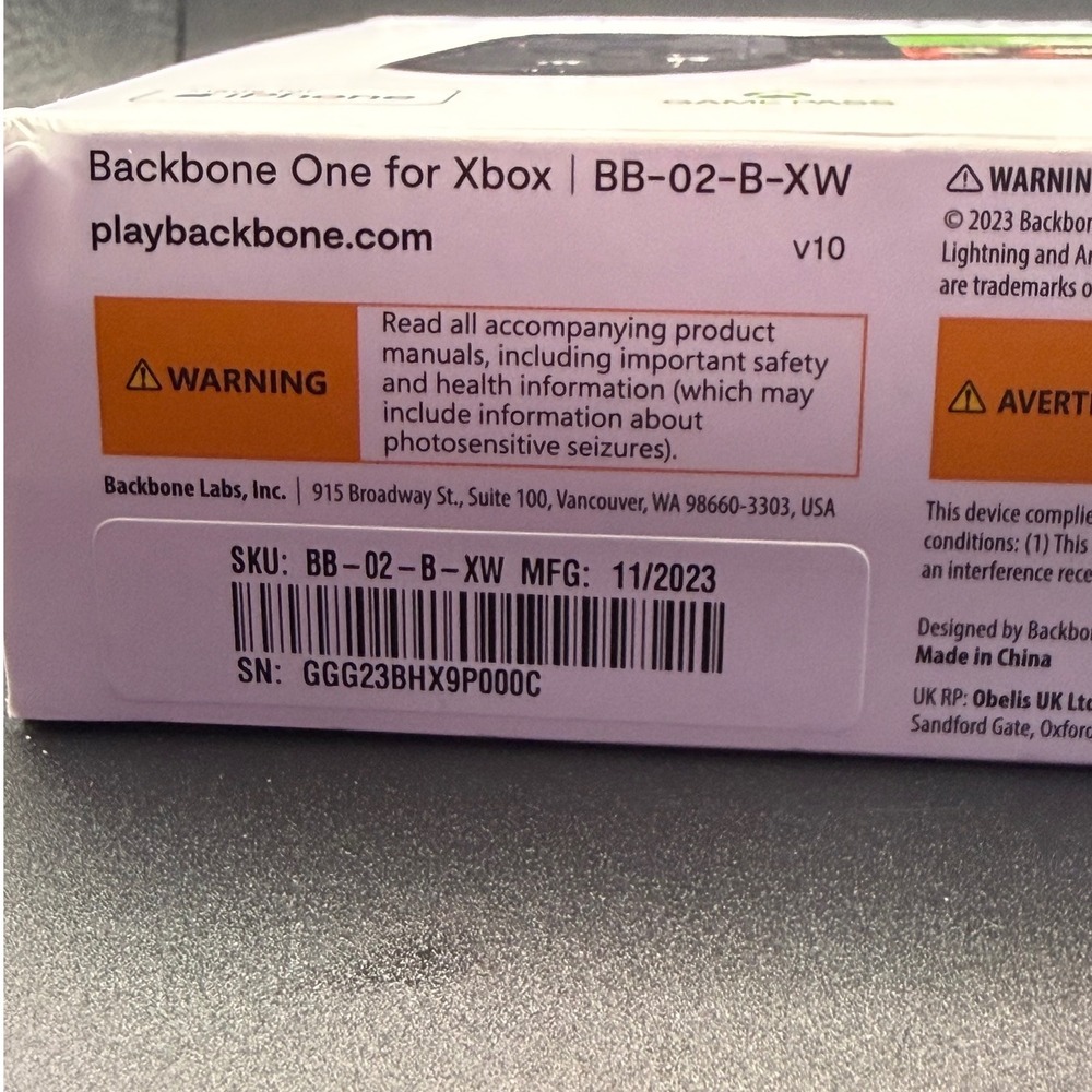 Backbone One Controller for Xbox iPhone Gaming‎ Remote Black - Picture 5 of 7